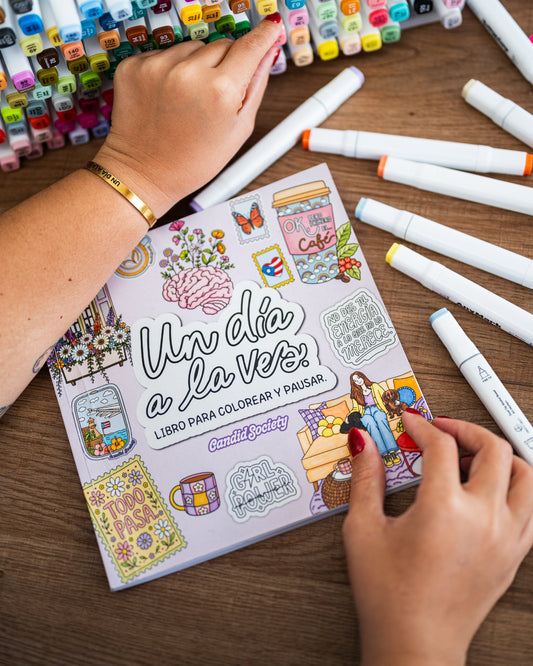 La portada de mi primer libro para colorear