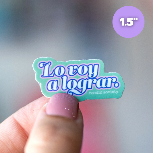 Lo voy a lograr - Mini Sticker