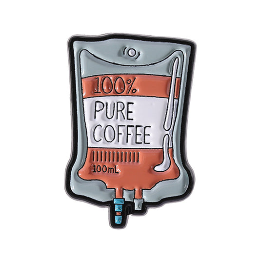 100% Pure Coffee - Enamel Pin