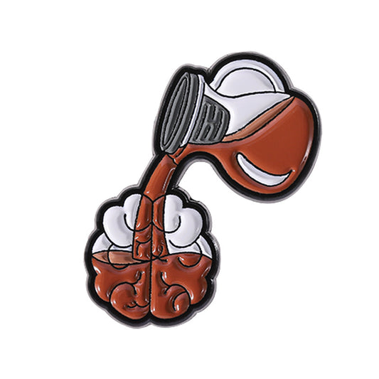 Coffee Brain - Enamel Pin