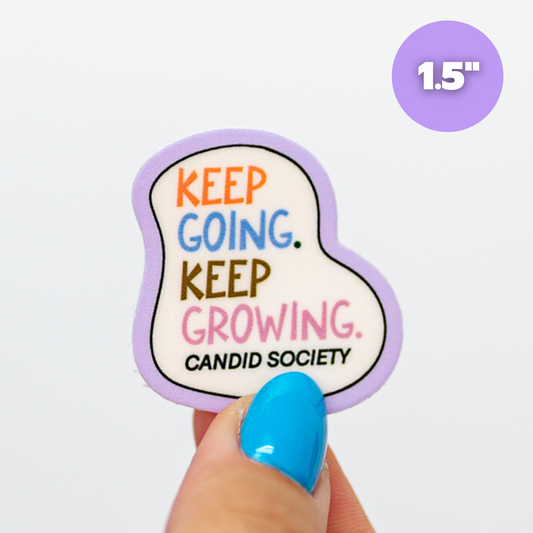 Keep Going, Keep Growing - Mini Sticker