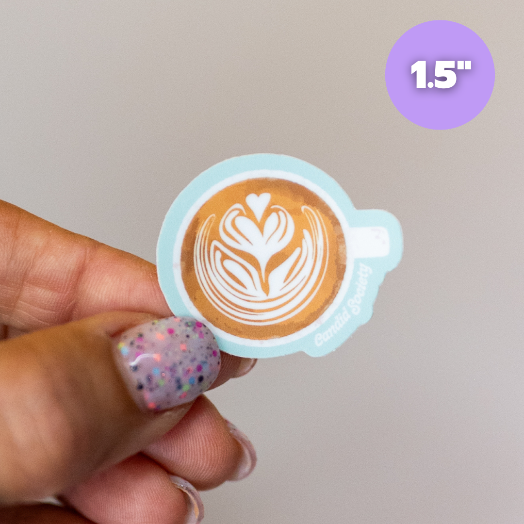 latte art - Mini Sticker
