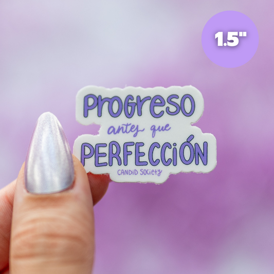 Progreso antes que Perfección - Mini Sticker