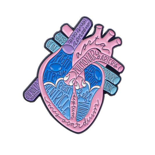 Corazón Anatómico - Enamel Pin