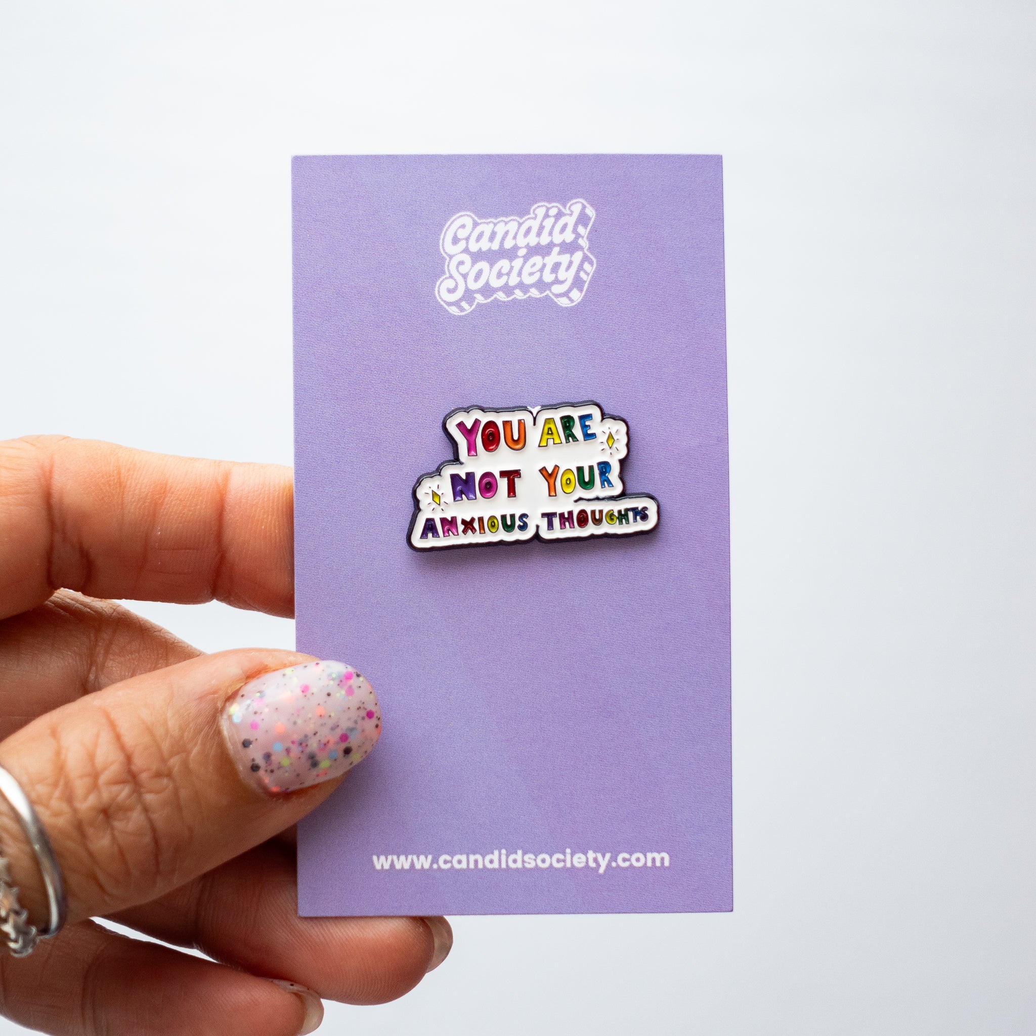 You are not your Anxious Thoughts - Enamel Pin