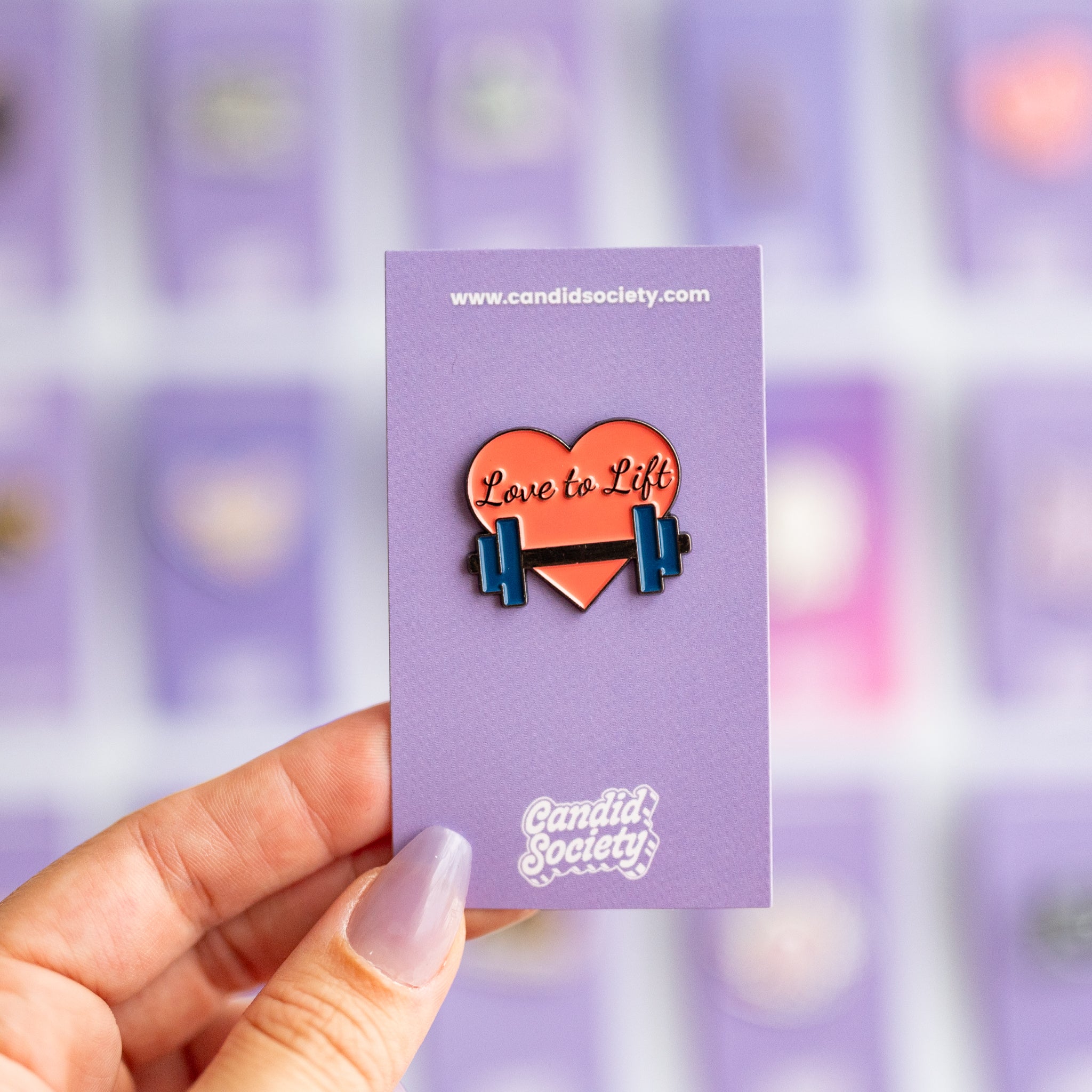 Love to Lift - Enamel Pin