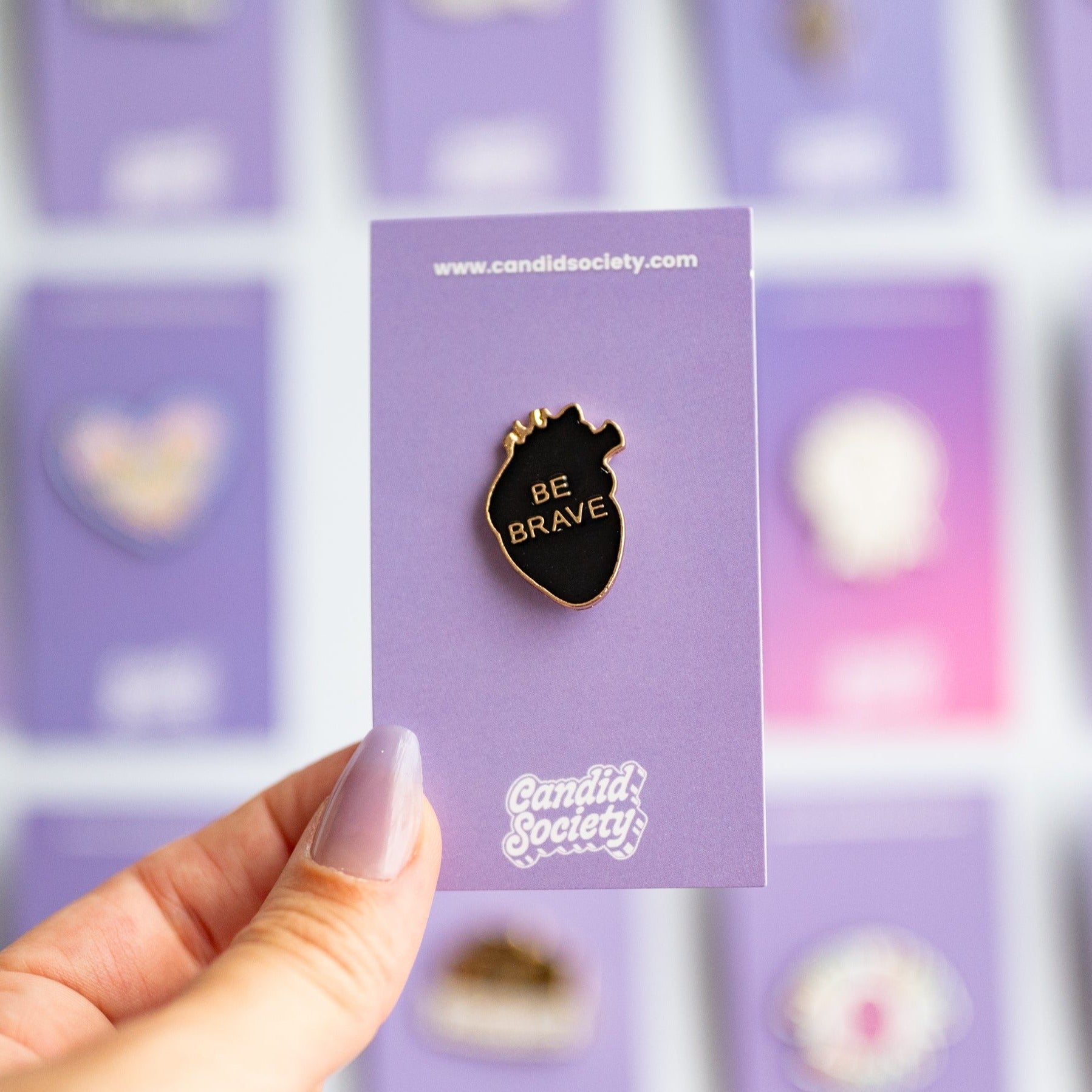 Be Brave Heart - Enamel Pin