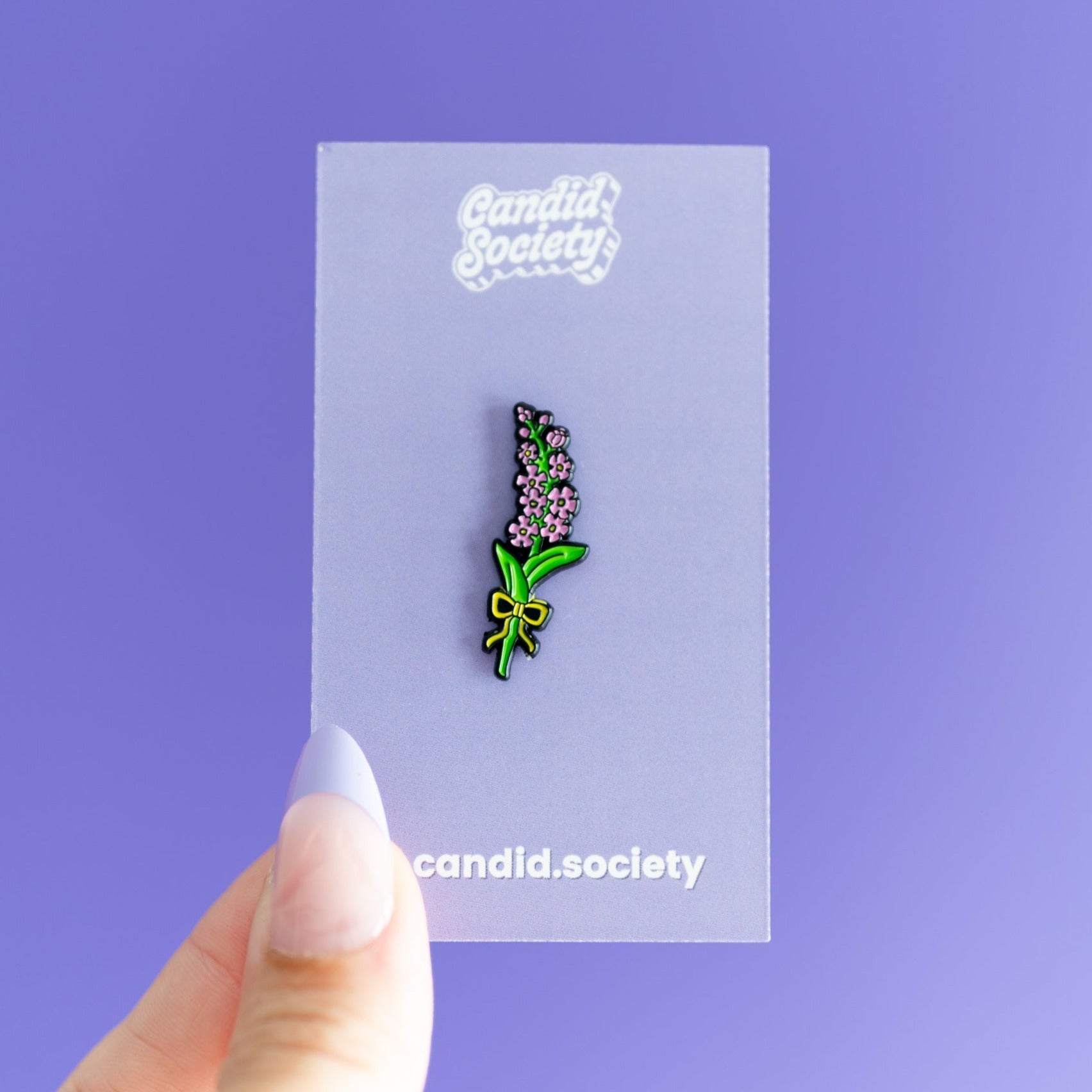Purple Flowers - Enamel Pin
