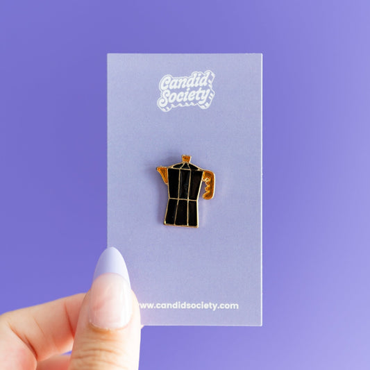 38 - Greca Negra - Enamel Pin