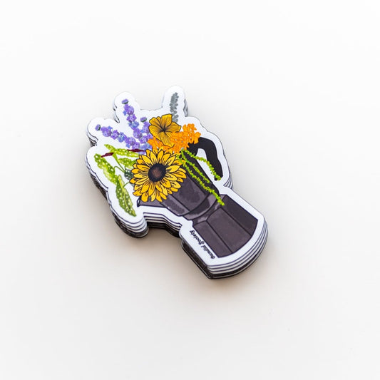 Greca Floreciendo - Premium Magnet