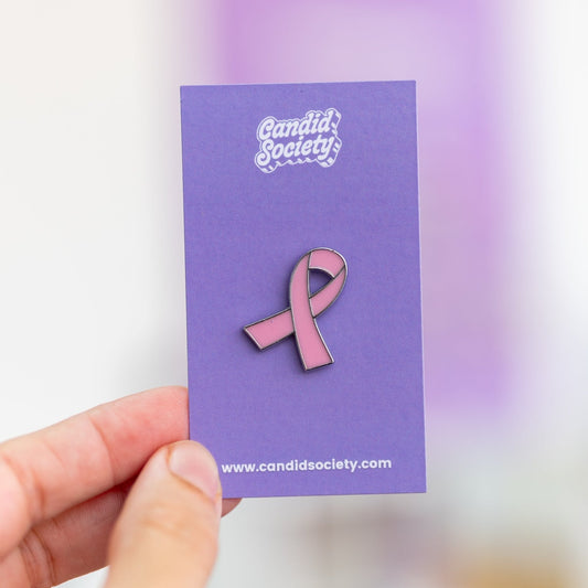 51 - Pink Awareness Ribbon - Enamel Pin
