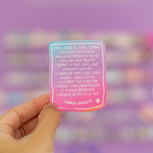 26 - Cierra los Ojos y Recuerda - Premium Sticker