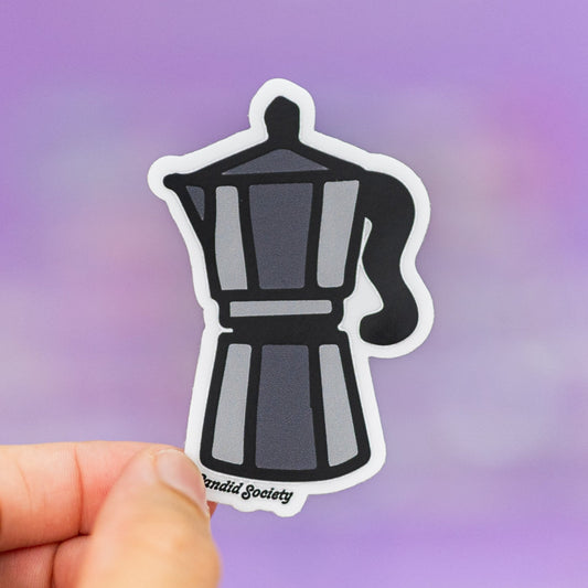 87 - Greca Gris - Premium Sticker