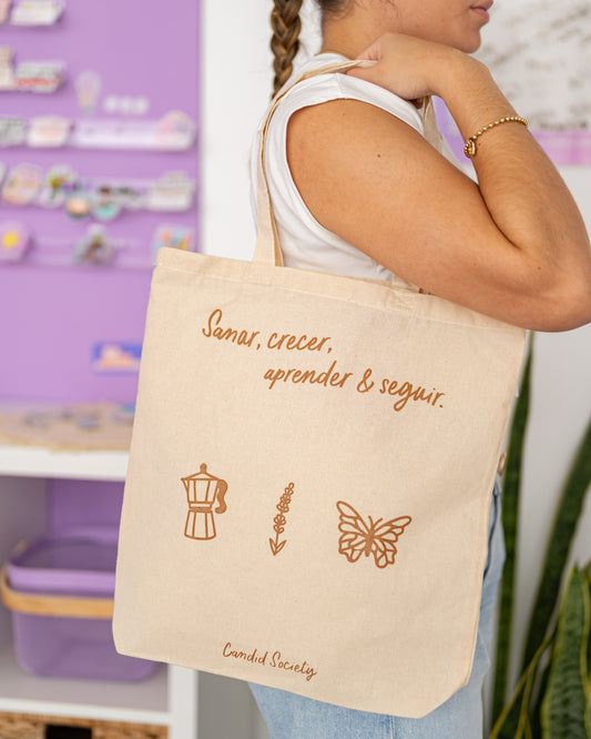 Sanar, Crecer, Aprender y Seguir - Tote Bag