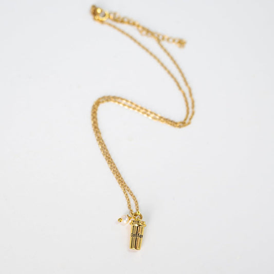 Travel Mug Necklace