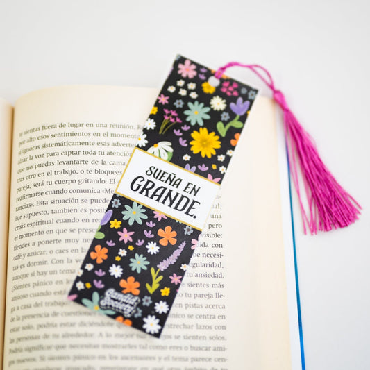 Sueña en Grande (Negro) - Bookmark