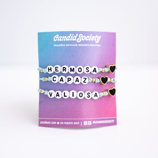 Hermosa, Capaz, Valiosa - Bracelet Set