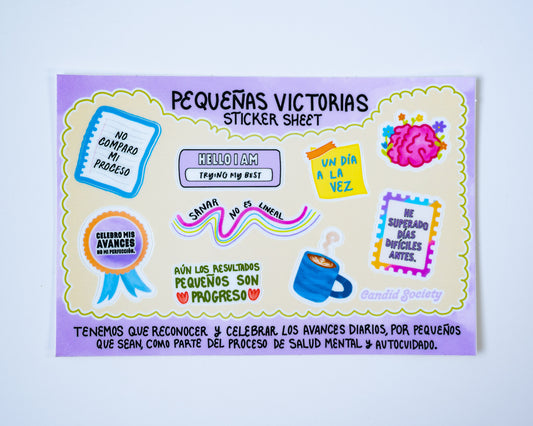 Pequeñas Victorias - Hoja de Stickers