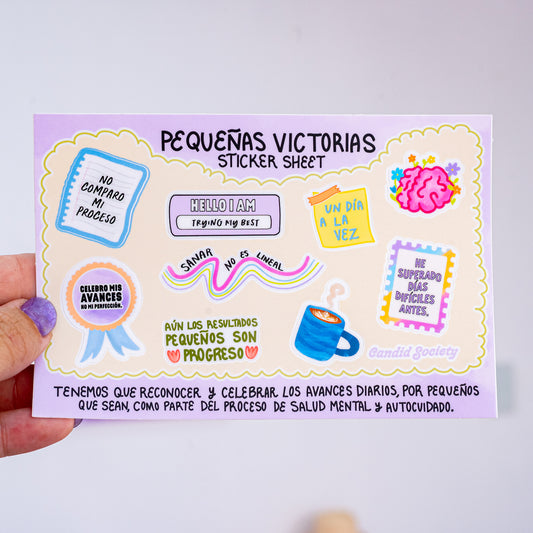 Pequeñas Victorias - Hoja de Stickers