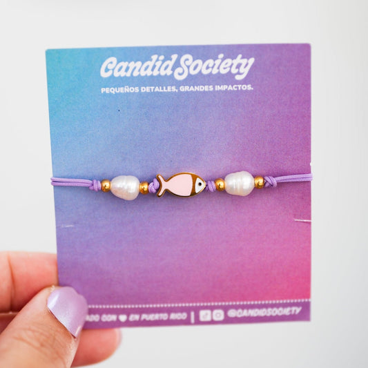 Pulsera Ajustable Pececito – Detalles Perlados