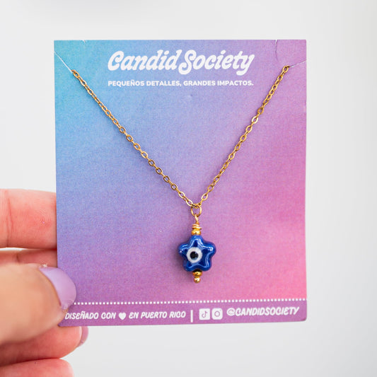 Collar Estrellita Protectora – Acero Inoxidable 18"