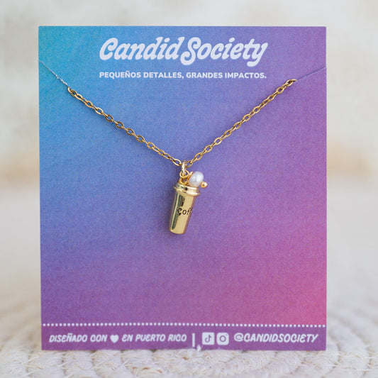 Travel Mug Necklace
