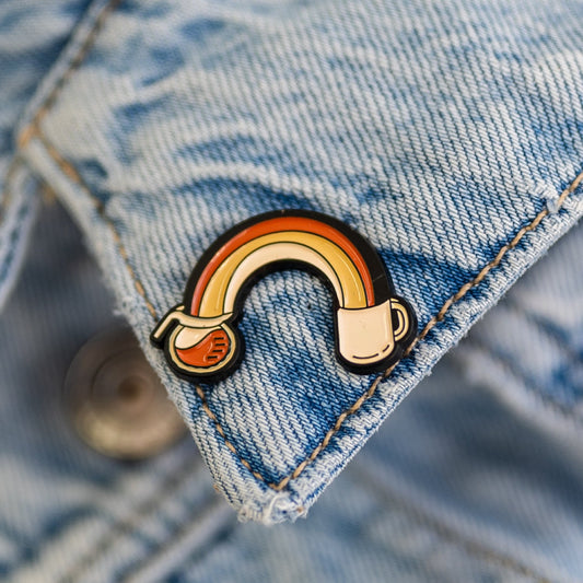 Rainbow Coffee - Enamel Pin