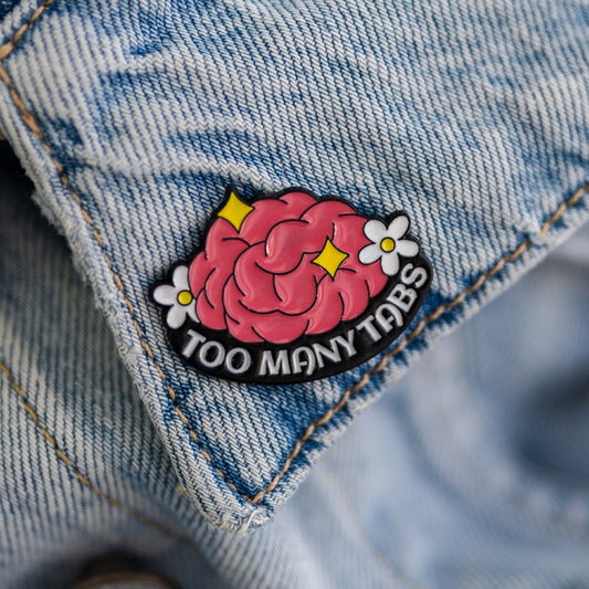 Too Many Tabs - Enamel Pin