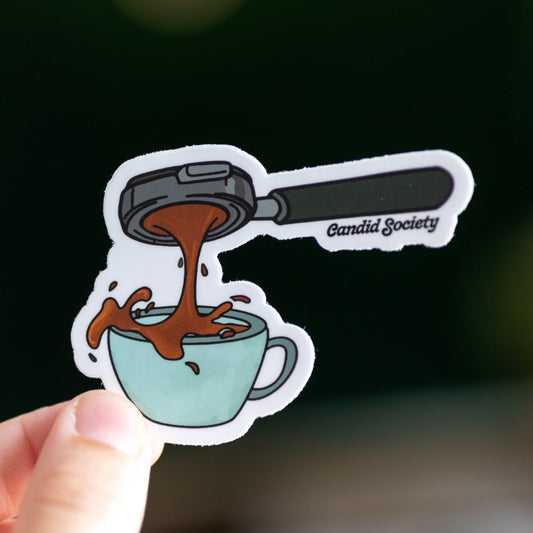 74 - Espresso - Premium Sticker