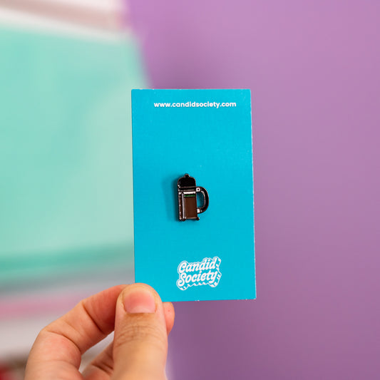 44 - French Press - Enamel Pin