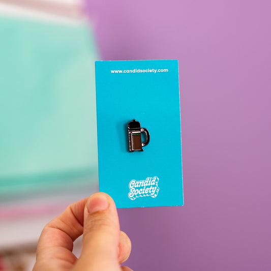 44 - French Press - Enamel Pin