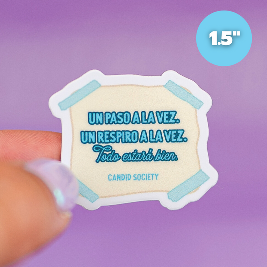 Un paso a la vez - Mini Sticker