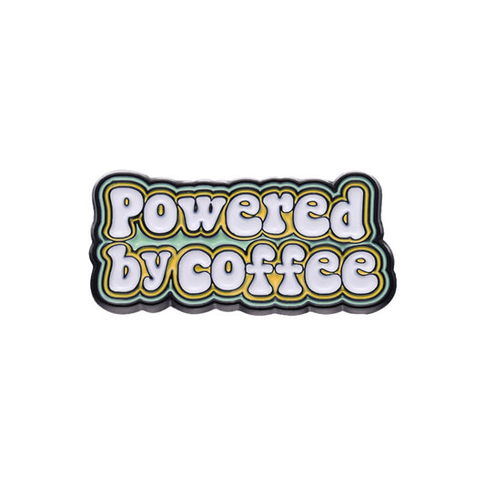 Powered by Coffee - Enamel Pin