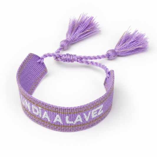 Pulsera de Tela Ajustable “Un Día a la Vez”