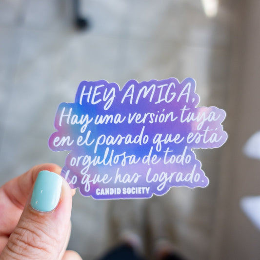 97 - Hey Amiga - Premium Holographic Sticker