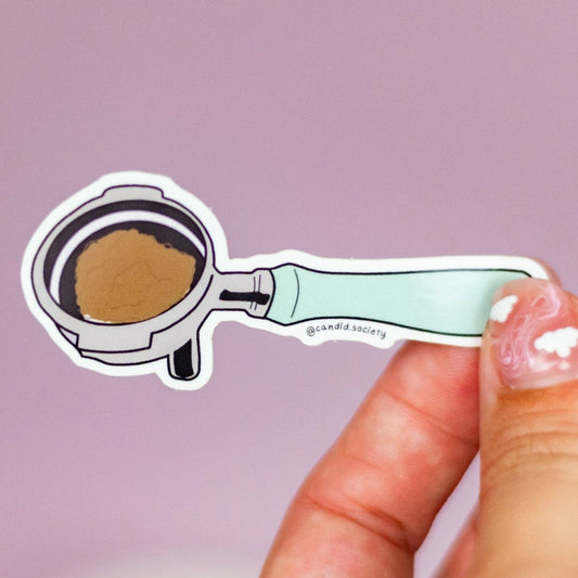 Calcomanía Diseñada en Puerto Rico Porta Filtros de Café para Coffee Lovers y Amantes al Café