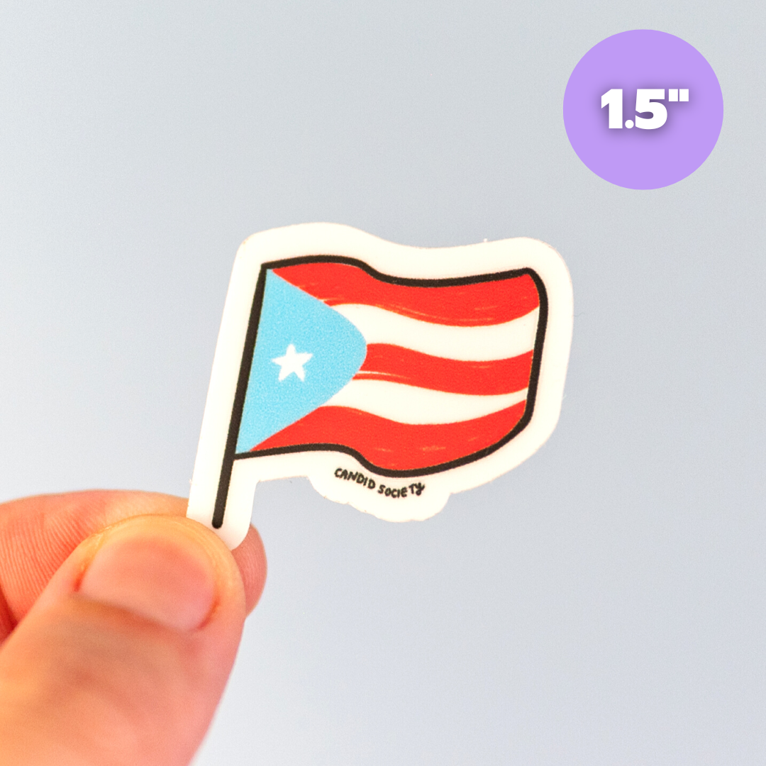 Bandera Puerto Rico - Mini Sticker