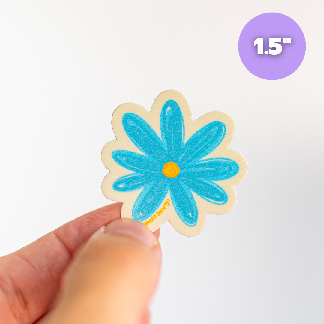 Flor Azul #1 -  Mini Sticker