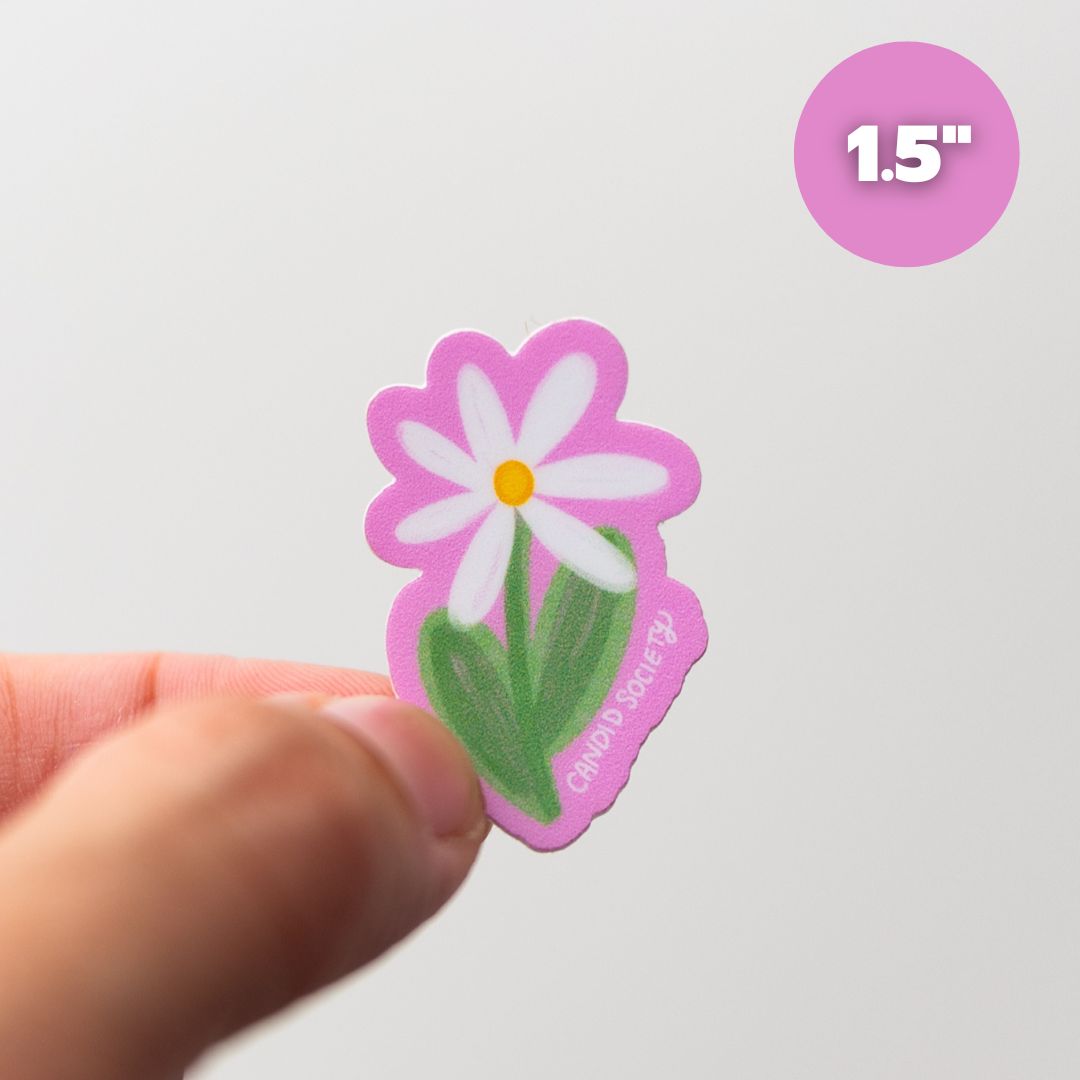 Flor Rosa  #1 - Mini Sticker