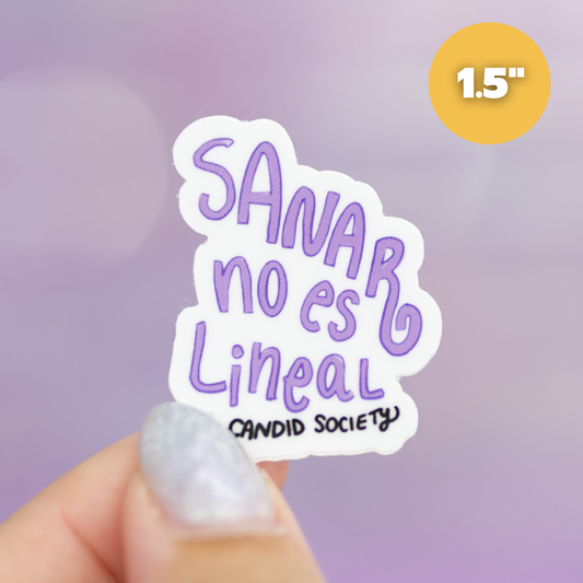 Sanar no es Lineal - Mini Sticker