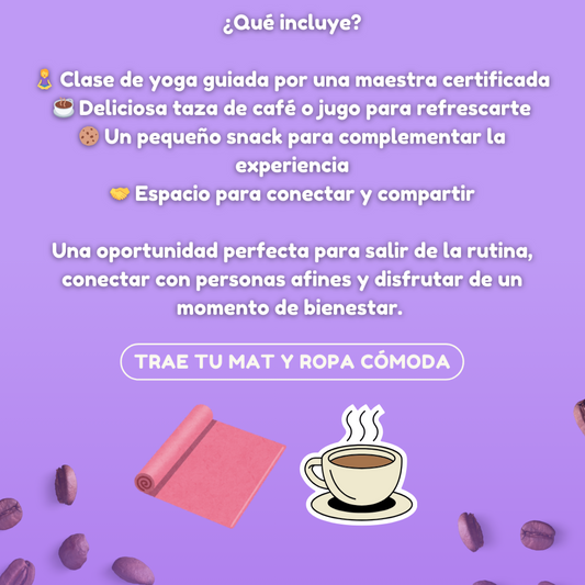 Yoga & Café, Domingo 9 de Marzo - Evento