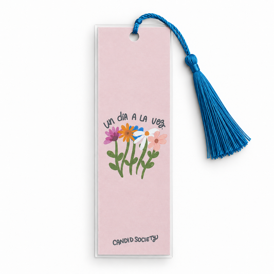 Un día a la Vez (flores) - Bookmark