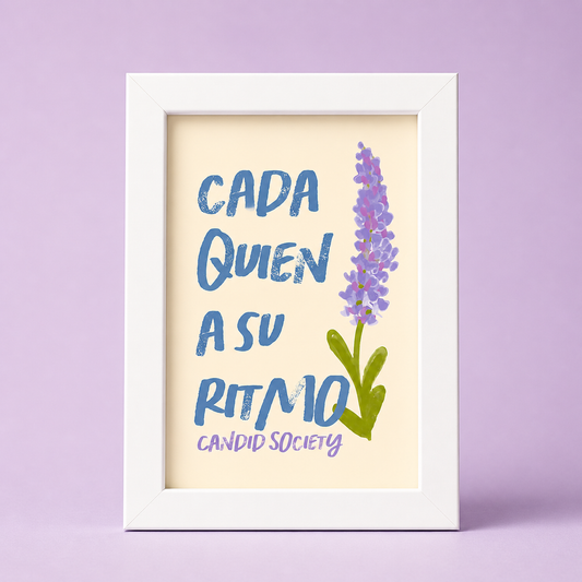 Cada quien a su ritmo - Print Enmarcado 4X6
