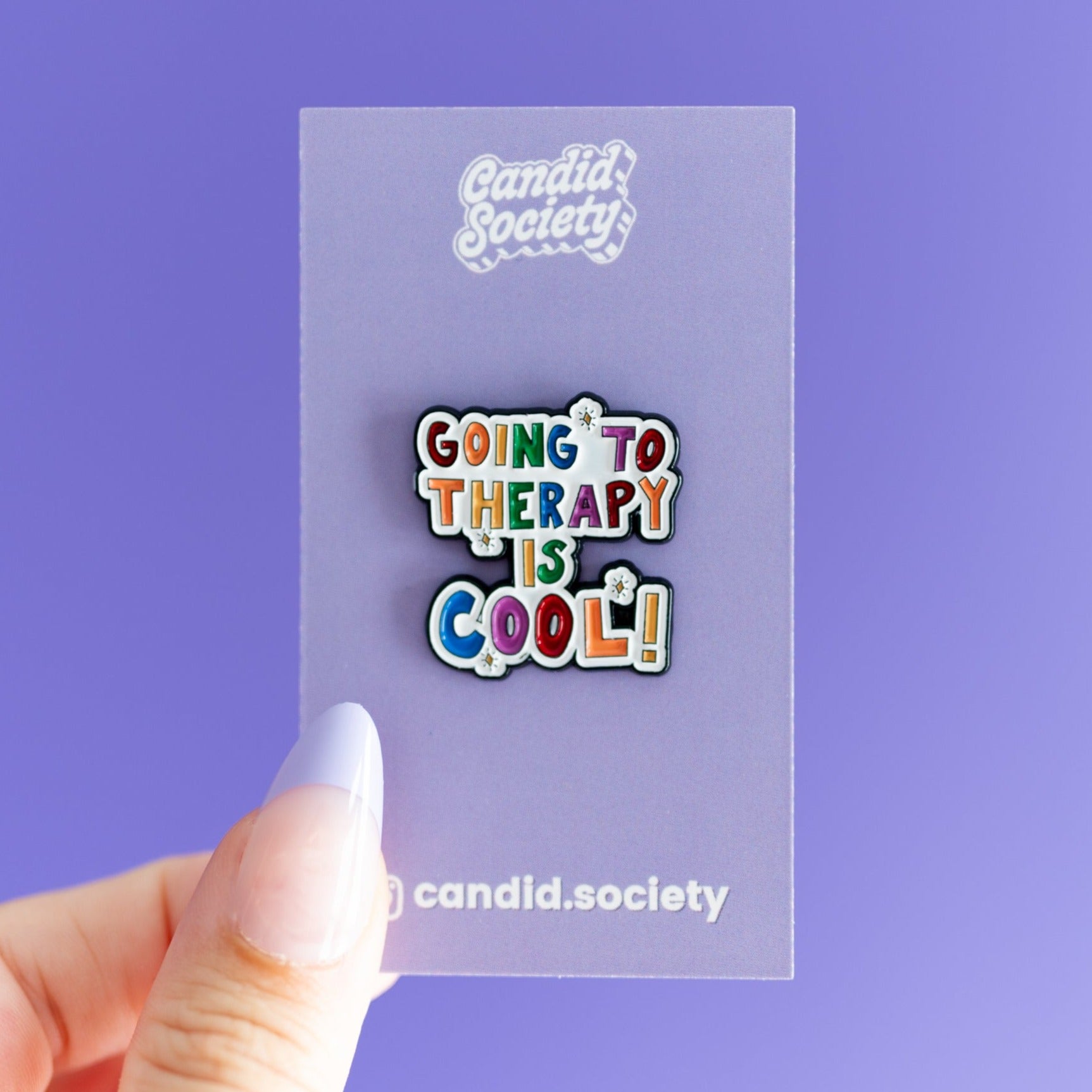 Going to Therapy is Cool - Enamel Pin