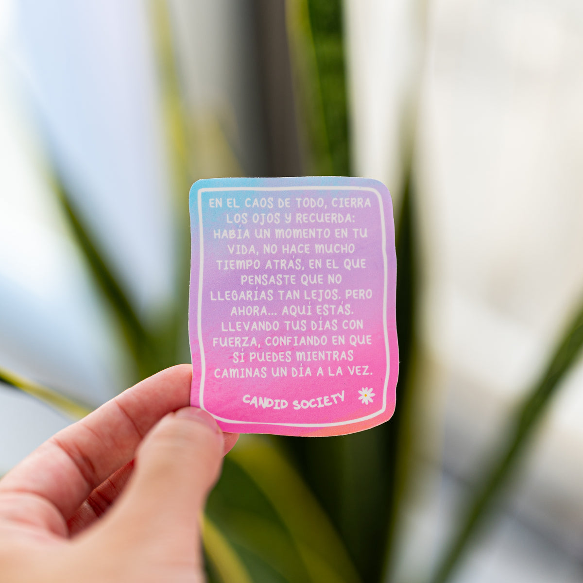 26 - Cierra los Ojos y Recuerda - Premium Sticker | Candid Society