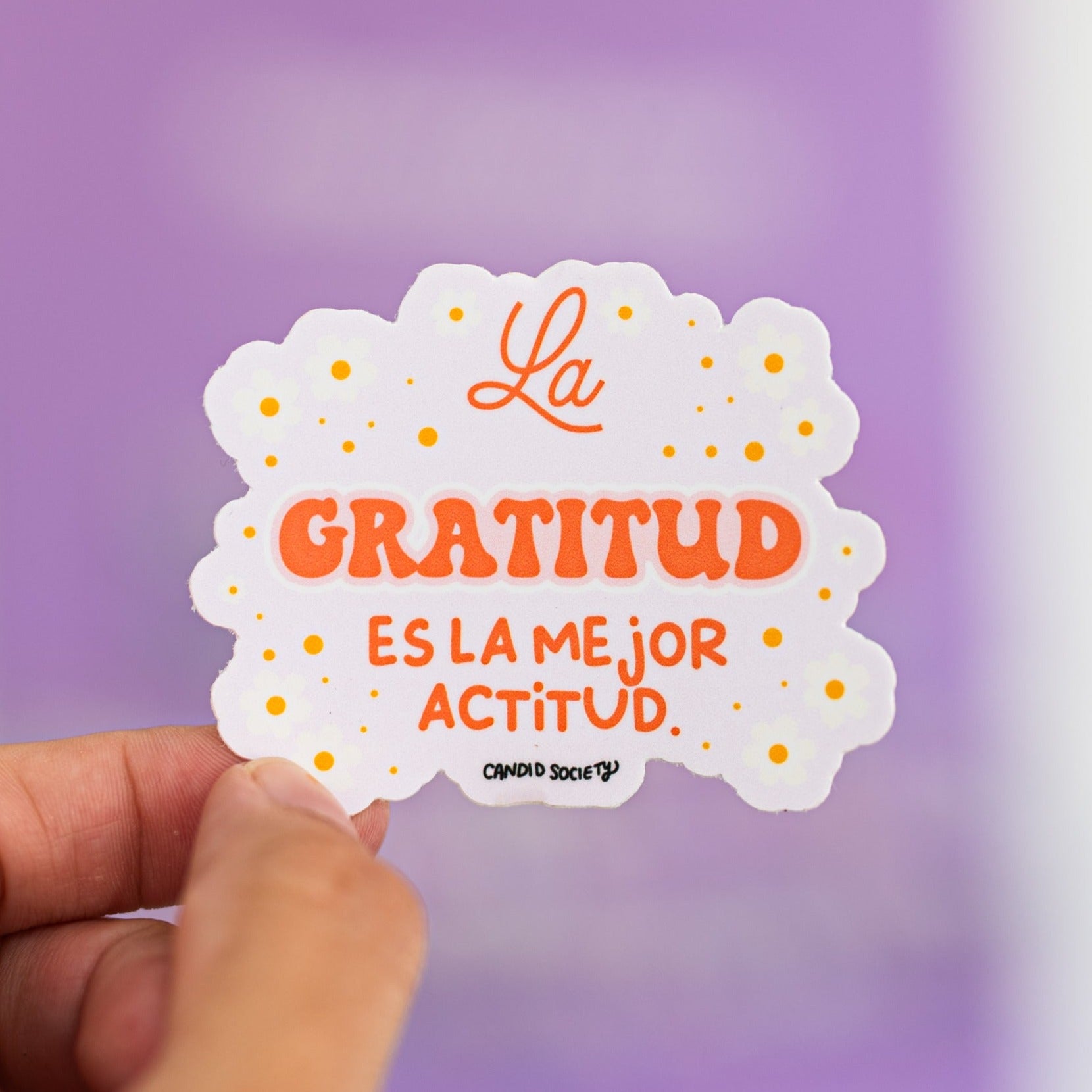 46 - La Gratitud es la Mejor Actitud - Premium Sticker