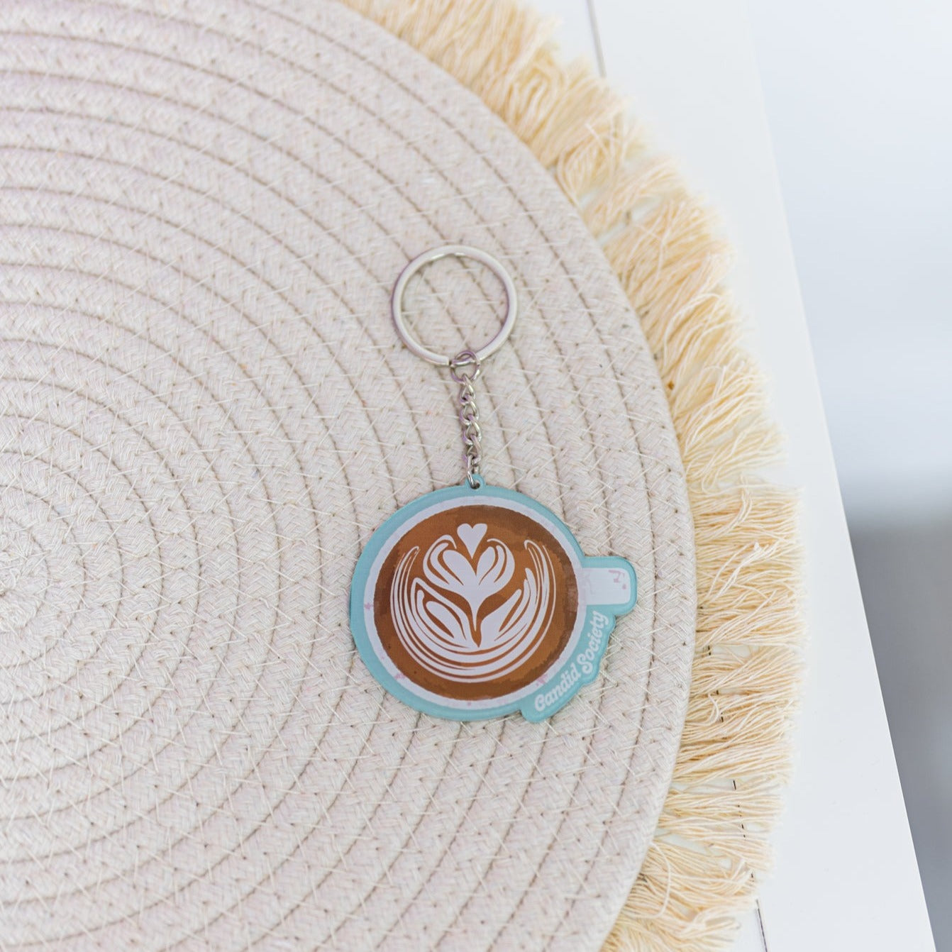 Latte Art - Acrylic Keychain