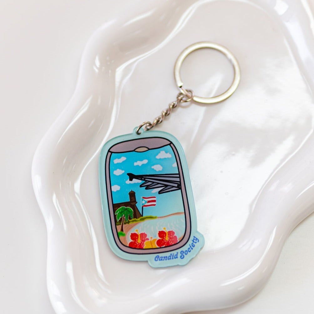 Hola Puerto Rico - Acrylic Keychain