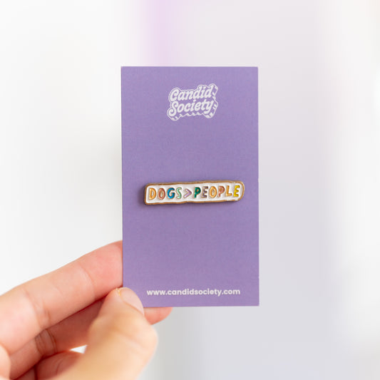 21  - Dogs > People - Enamel Pin