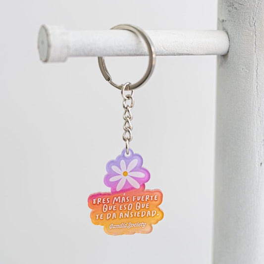 Eres más fuerte que eso que te da ansiedad - Mini Acrylic Keychain